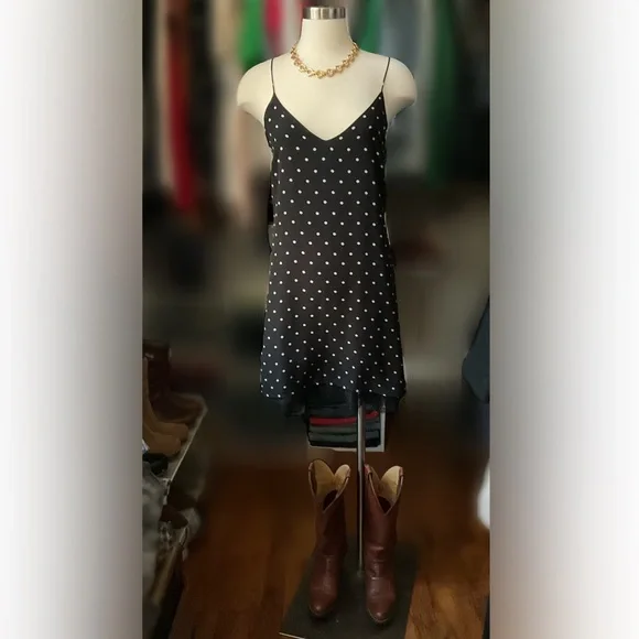 Polka Dot Midi / Slip Dress - Picture 3 of 5